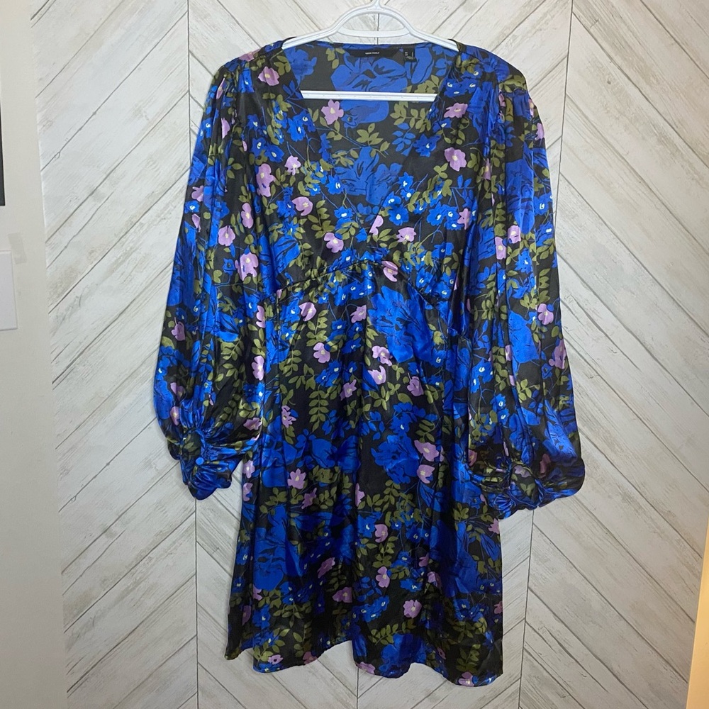 Vero Moda Floral Blue and Green Dress